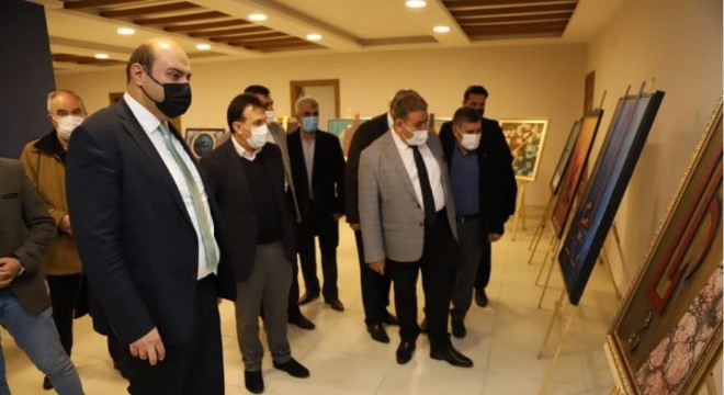 Aziziye'de  Çağdaş Hat Sergisi açıldı