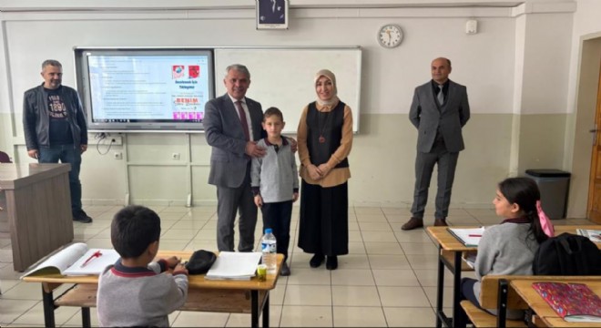 Öğretmene tebrik ziyareti