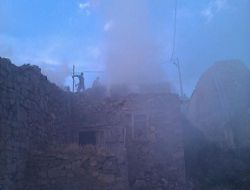 Aşkale'de yangın