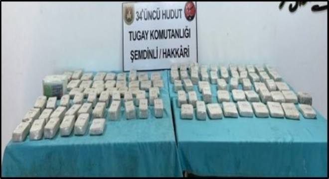 102.4 kilo uyuşturucu madde ele geçirildi