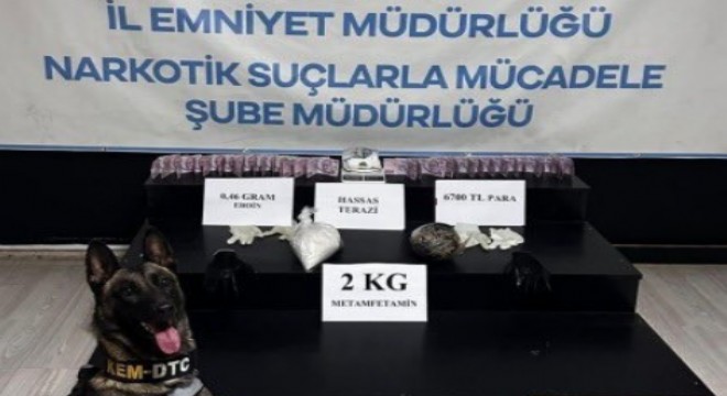 26 kilo 530 gram uyuşturucu ele geçirildi