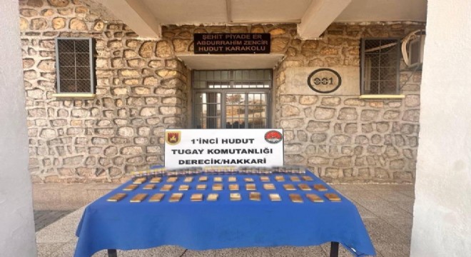 36 kilo sarma altın ele geçirildi