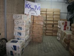 36 bin paket sigara yakalandı