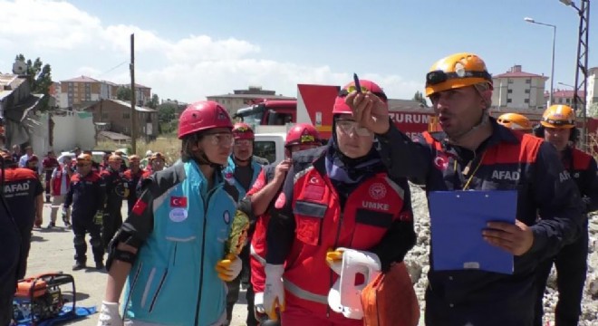AFAD'dan Erzurum'da deprem tatbikatı