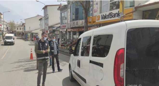 Aşkale'de tam kapanma denetimi