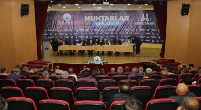 Aziziye'de Muhtarlar Zirvesi