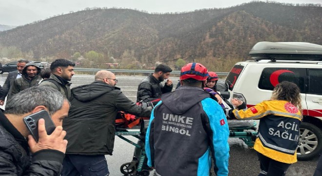 Bingöl Elmalı yolunda kaza: 5 yaralı