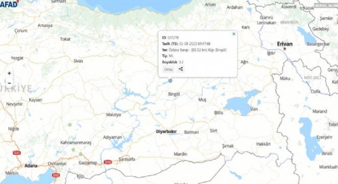 Bingöl'de deprem
