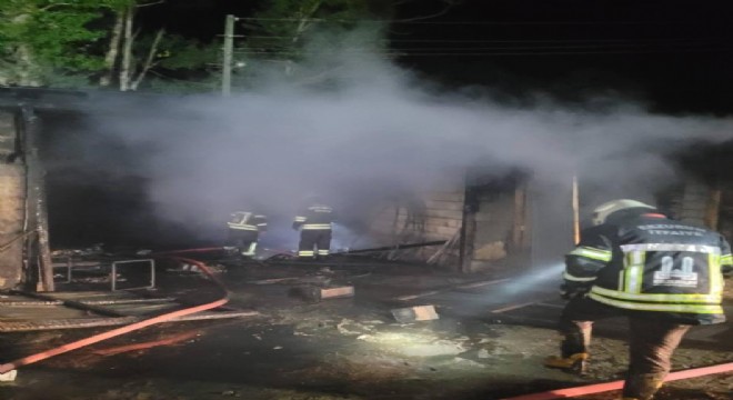 Çögender'de yangın