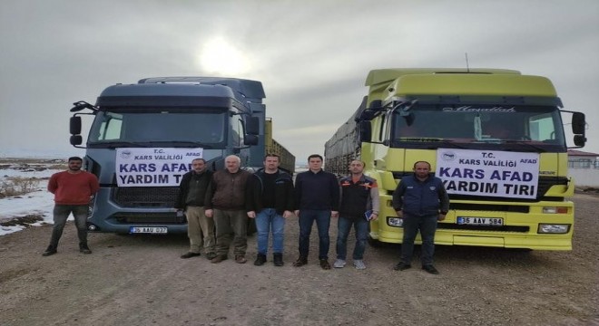 Deprem bölgesine et desteği