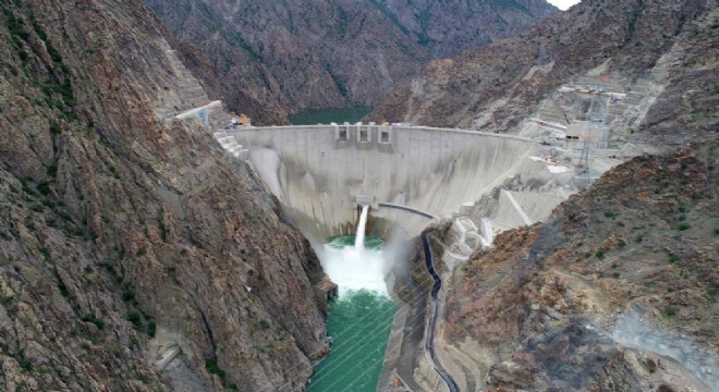 Enerji abidesinde su seviyesi yükseliyor