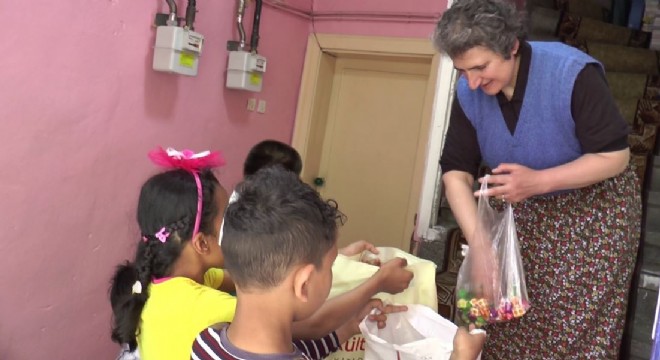 Erzurum'da çocukların “Arafalık” mutluluğu