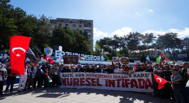 Erzurum'dan Gazze'ye destek