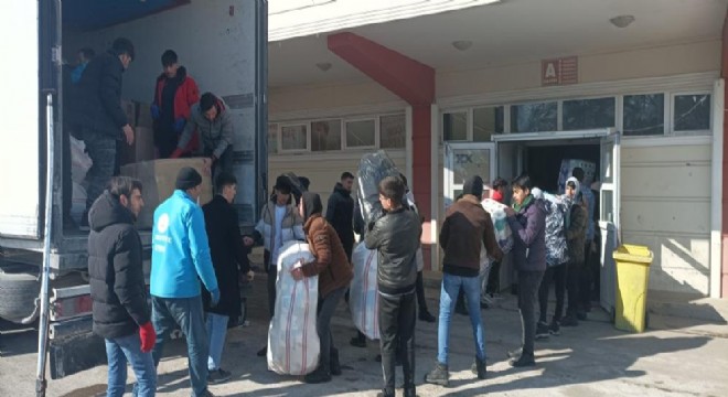 Erzurum'dan deprem bölgesine destek köprüsü