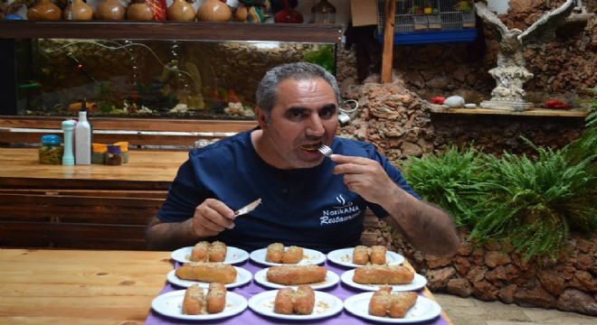 Erzurum'un Meşhur Kadayıf dolması Bodrum'da