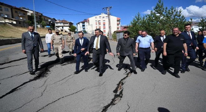 İspir'de Heyelan İncelemesi