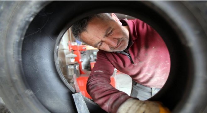 Lastik tamircisinin ilginç koleksiyonu