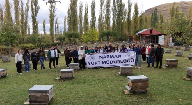 Narmanlı gençler organik arıcılığı öğrendi