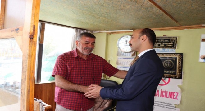 Oltu esnafı Kaymakam Gökmen'i ağırladı