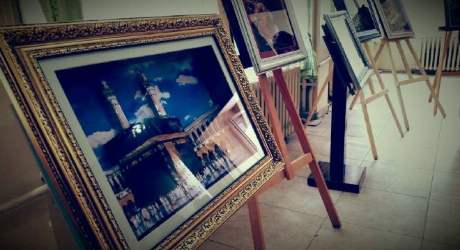 Olur'da üç boyutlu resim sergisi açıldı