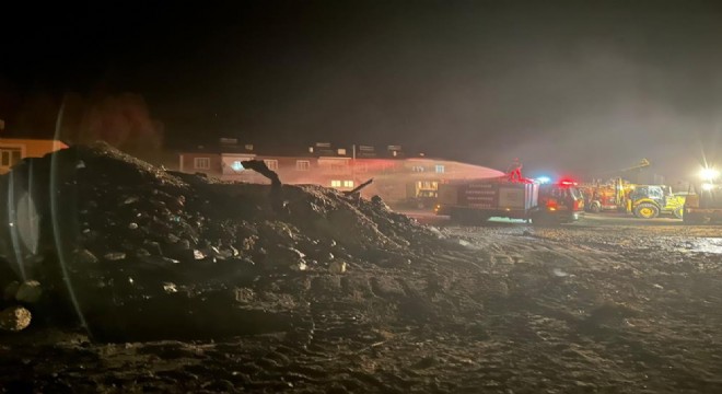 Tekman Karapınar'da yangın