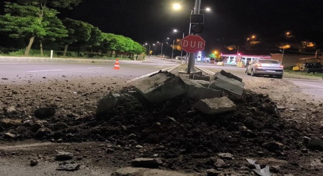 Uzundere yolunda trafik kazası: 1 yaralı