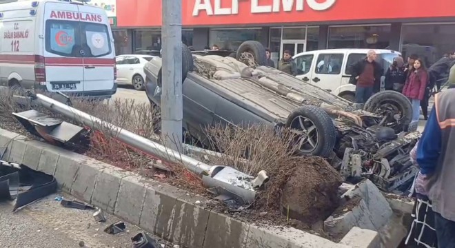 Yakutiye'de trafik kazası