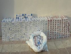 Otodan 15 bin paket sigara çıktı
